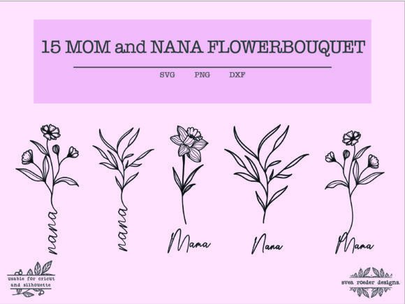 Boho Mama Nana Flower SVG: Graphics for Crafts