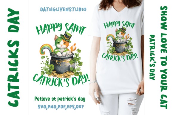 Cat Mom Patrick's Day SVG: Graphics for Crafts