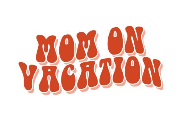 Mom on Vacation SVG: Retro Graphics for Crafts
