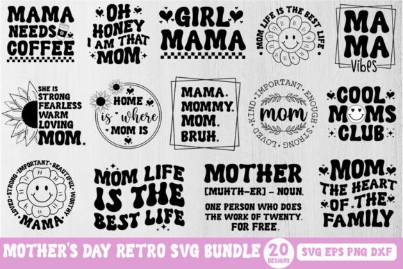 Retro Mom Graphics for Crafts: A Maker's Review