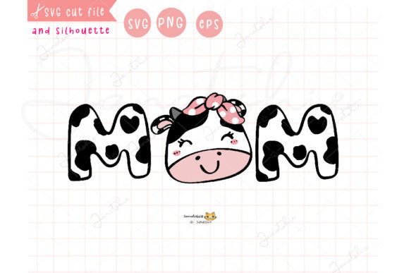 Reviewing Cute Mom Word Mother Cow Cartoon Svg for Embroidery